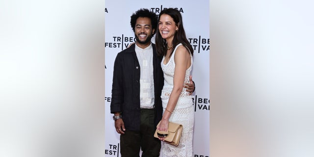 Bobby Wooten III and Katie Holmes first made their red carpet debut at the Moth Ball's 25th Anniversary Gala in May.
