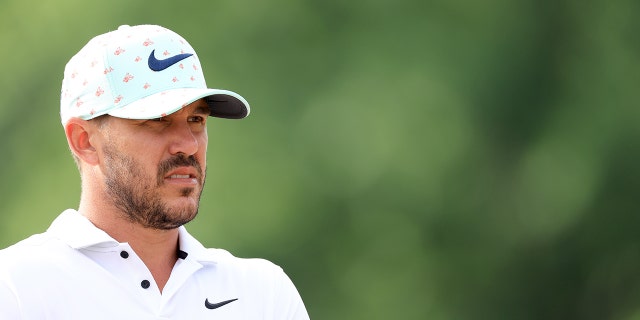 Brooks Koepka of the U.S. waits to play his second shot on the third hole during the second round of the 2022 U.S. Open Championship at The Country Club June 17, 2022, in Brookline, Mass. 