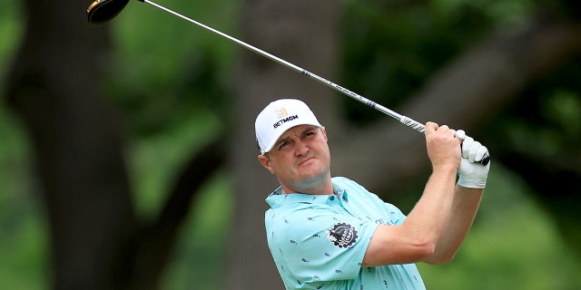 Jason Kokura of the United States will make a tee shot on the 4th hole during the second round of the 2022 US Open Championship at the Country Club in Brookline, Massachusetts on June 17, 2022. 