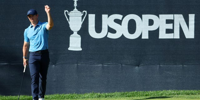 Rory McIlroy of Northern Ireland looks on from the 14th green during the second round of the 122nd U.S. Open Championship at The Country Club on June 17, 2022 in Brookline, Massachusetts.