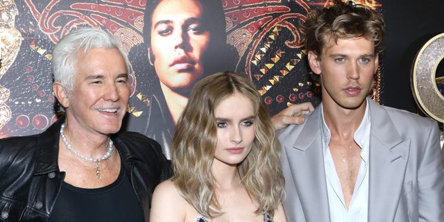 Baz Luhrmann, Olivia DeJonge, and Austin Butler attend the Canadian screening of Warner Bros. "Elvis" in June.