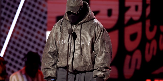 Kanye West onstage during the 2022 BET Awards at Microsoft Theater on June 26, 2022 in Los Angeles, California.