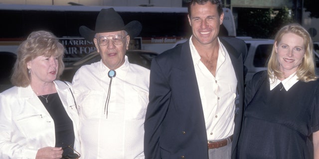 Brad Johnson and his wife Laurie Johnson and their parents Grove Johnson and Teresa Johnson attend the TNT Original Film screening