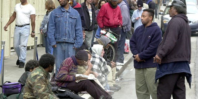 San Francisco has attracted increasing numbers of homeless people in recent years. (Photo by Justin Sullivan/Getty Images)