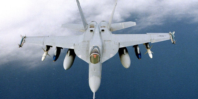 FILE- The F/A-18E Super Hornet.