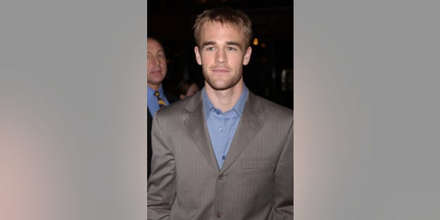 James Van Der Beek pictured here in 2002 at the 100th episode celebration of "Dawson's Creek."