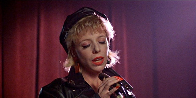 Julee Cruise sings the theme song "Falling," from the pilot episode of the hit television series "Twin Peaks," 1990.