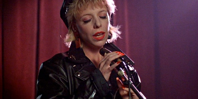 Julee Cruise sings the theme song "Falling," from the pilot episode of the hit television series "Twin Peaks," 1990.