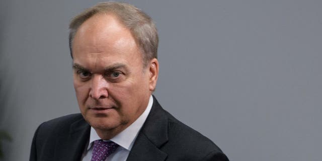 Anatoly Antonov arrives at a forum on U.S.-South Korea relations in Washington, DC, December 12, 2017.