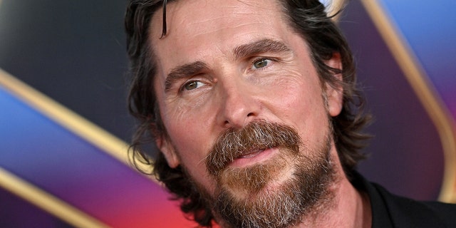 Christian Bale attends Marvel Studios' "Thor: Love and Thunder" premiere at El Capitan Theatre on June 23, 2022, in Los Angeles, California.