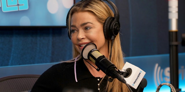 Denise Richards speaks during an interview on Day 3 of SiriusXM at Super Bowl LVI Feb. 11, 2022, in Los Angeles.