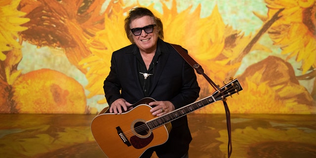 Don McLean performs ‘Vincent’ at ‘Immersive Van Gogh’ on February 28, 2022, in Los Angeles, California.