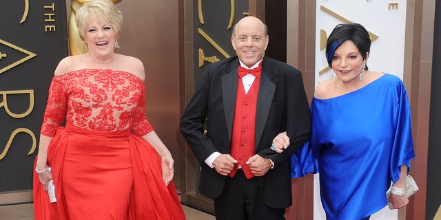 From left: Lorna Luft, Joey Luft and Liza Minnelli arrive for the 86th Annual Academy Awards at Hollywood and Highland Center March 2, 2014, in Hollywood.  