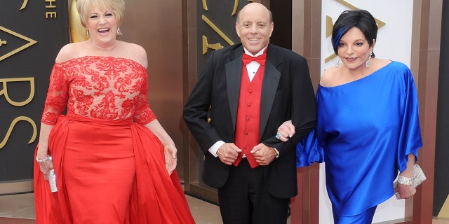 From left: Lorna Luft, Joey Luft and Liza Minnelli arrive for the 86th Annual Academy Awards at Hollywood and Highland Center March 2, 2014, in Hollywood.  