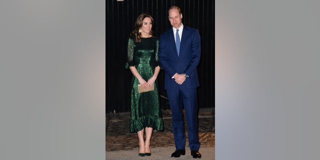 Catherine, Duchess of Cambridge and Prince William arrive at the Guinness Storehouse’s Gravity Bar during their visit to Ireland on March 3, 2020, in Dublin.