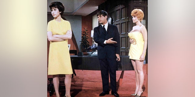 From left: Michele Lee, Robert Morse, and Maureen Arthur, of ‘How to Succeed in Business Without Really Trying’, circa 1967.