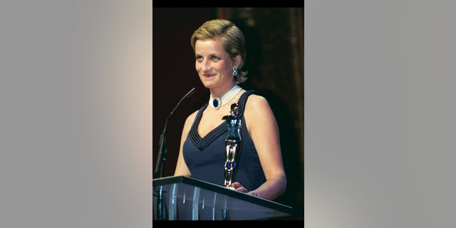 Princess Diana at the CFDA Awards Party in New York.