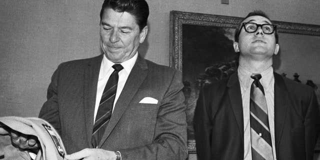 Gov. Ronald Reagan and Michael Reagan