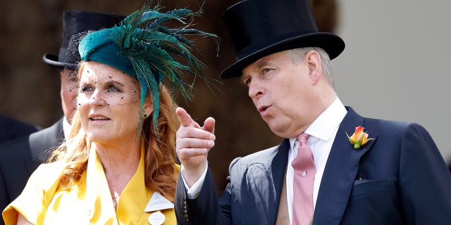 Sarah Ferguson, Duchess of York and Prince Andrew, Duke of York attend Royal Ascot at Ascot Racecourse on June 21, 2019, in Ascot, England. The prince subsequently stepped down from his royal duties that year.