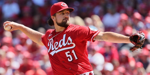 Graham Ashcraft #51 of the Cincinnati Reds throws a pitch against the Milwaukee Brewers at Great American Ball Park on June 18, 2022 in Cincinnati, Ohio. 