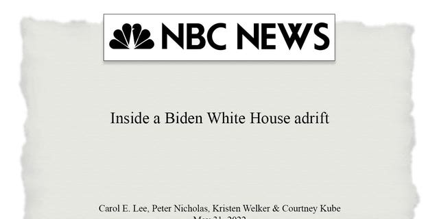 NBC News released a report about the turmoil in the Biden White House.