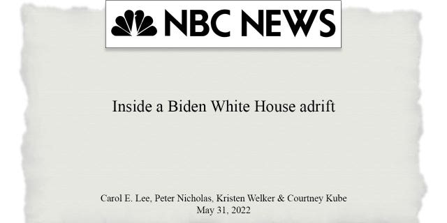 NBC News released a report about the turmoil in the Biden White House.