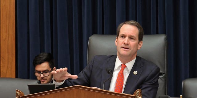 Rep. Jim Himes, R-Conn., the chairman of the Select Committee on Economic Disparity & Fairness in Growth, speaks at a hearing. The select committee is touring impoverished 