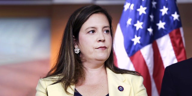 "I am proud to endorse Donald J. Trump for President in 2024. I fully support him running again," Rep. Elise Stefanik said.