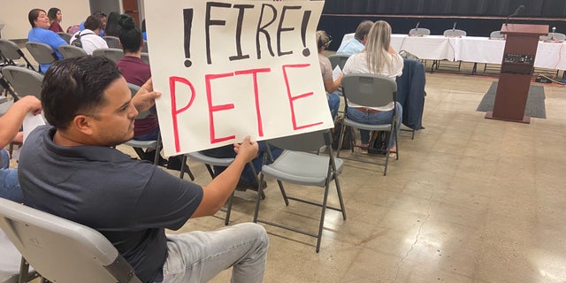 Uvalde residents demand school police chief Pete Arredondo be fired after the tragic shooting that left 19 of the town's children, and two adults, dead.