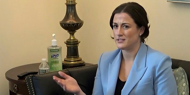 This exhibit from video released by the House Select Committee, shows Cassidy Hutchinson, former aide to chief of staff Mark Meadows, displayed at a hearing by the House select committee investigating the Jan. 6 attack on the U.S. Capitol, Thursday, June 23, 2022, on Capitol Hill in Washington.