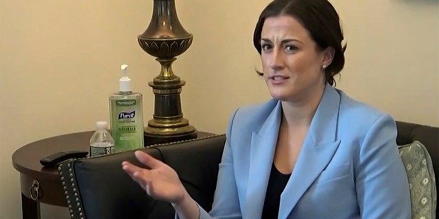 This exhibit from video released by the House Select Committee, shows Cassidy Hutchinson, former aide to chief of staff Mark Meadows, displayed at a hearing by the House select committee investigating the Jan. 6 attack on the U.S. Capitol, Thursday, June 23, 2022, on Capitol Hill in Washington.