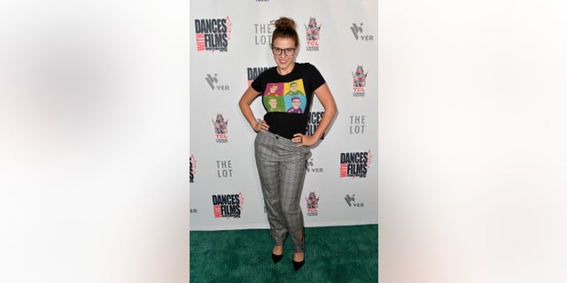 Jodie Sweetin attends the premiere of "The Art Of Protest" at TCL Chinese Theatre on August 26, 2021 in Hollywood, California. 