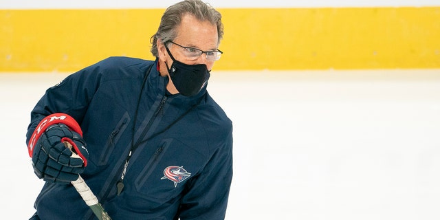 Columbus Blue Jackets Head Coach John Tortorella during training camping held at Nationwide Arena in Columbus, Ohio on January 4, 2021.