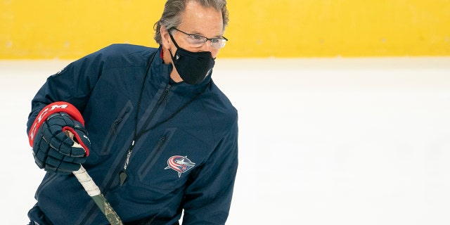 Columbus Blue Jackets Head Coach John Tortorella during training camping held at Nationwide Arena in Columbus, Ohio on January 4, 2021.