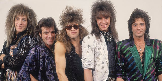 Bon Jovi formed in 1983, and their third album in 1986 became an instant commercial success. Pictured in 1987 from left, David Bryan, Tico Torres, Jon Bon Jovi, Richie Sambora, and Alec John Such.