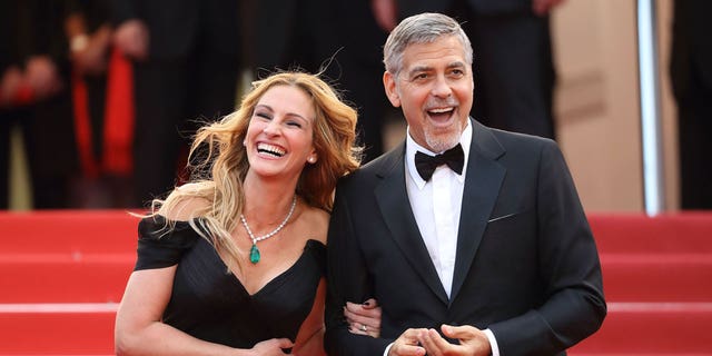 She returns to the silver screen to star opposite George Clooney in Ticket to Heaven later this year.  Roberts and Clooney attended the premiere of Money Monster at the 69th Cannes Film Festival in May 2016.