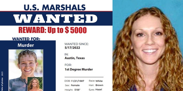 Cartaz de procurado da assassina condenada Kaitlyn Armstrong