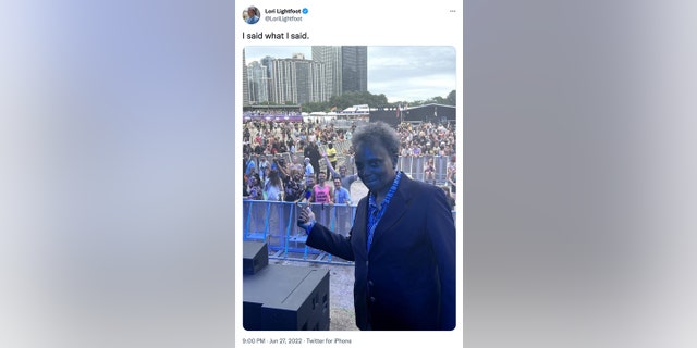 Chicago Mayor Lori Lightfoot responded to criticism of her attack on Supreme Court Justice Clarence Thomas with a tweet on Monday night.
