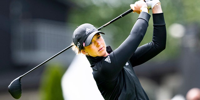 Linn Grant from Sweden will play from the first tee during the final round of the Scandinavian Mixed at Halmstad Golf Club, Sweden, Sunday 12th June 2022.