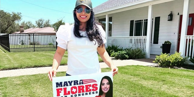 Republican congressional candidate Mayra Flores, who recently won a special election in Texas' 34th Congressional District. Flores becomes the first Mexican-born woman ever elected to Congress