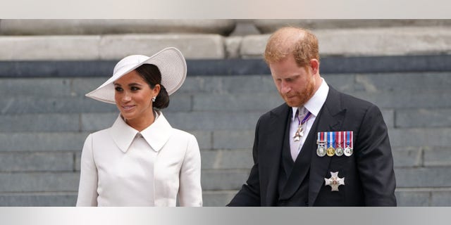 Meghan Markle and Prince Harry attended the Service of Thanksgiving with other royal family members as part of Queen Elizabeth’s Platinum Jubilee celebrations.