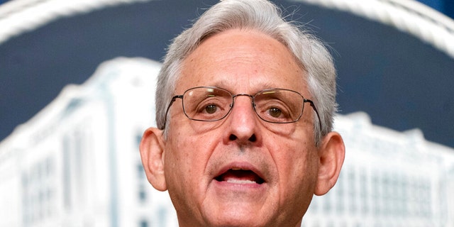 Attorney General Merrick Garland speaks during a news conference at the Department of Justice Monday, June 13, 2022 in Washington. 