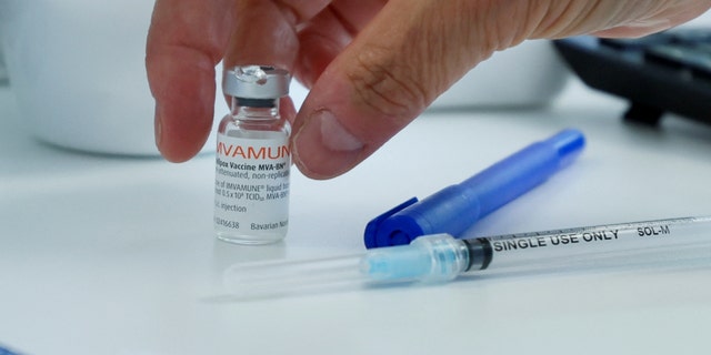 A healthcare worker prepares a syringe at a monkeypox vaccination clinic run by CIUSSS public health authorities in Montreal, Quebec, Canada, June 6, 2022. 