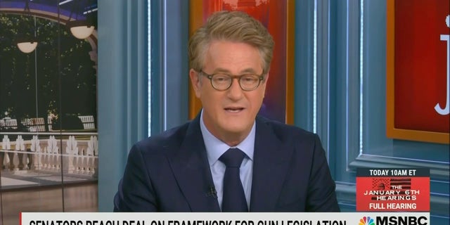 MSNBC host Joe Scarborough compared a bipartisan agreement on gun control to Abraham Lincoln ending slavery, on "Morning Joe," June 13, 2022.