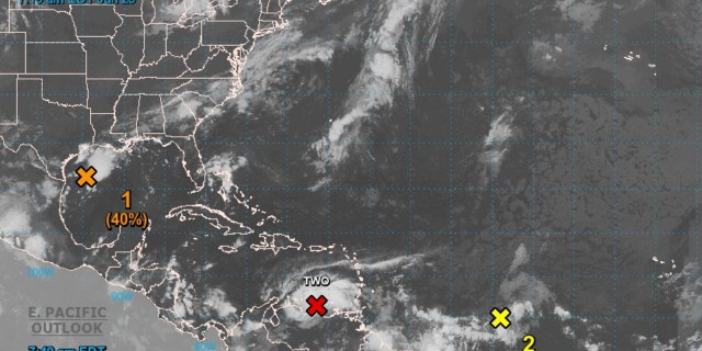 The disturbance in the northern Gulf of Mexico