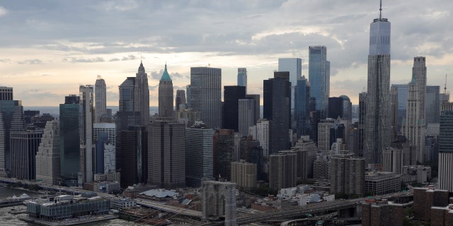 Downtown Manhattan's skyline, Aug. 21, 2021