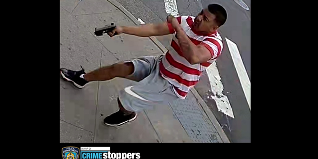 The unidentified gunman being sought by New York City police following a shooting on Tuesday, June 7, in the city's Queens borough.