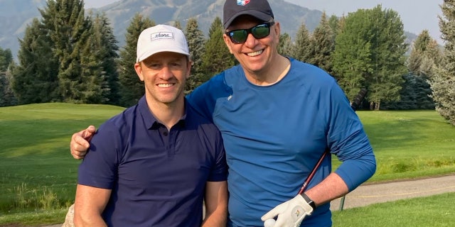 Former President of the New York Knicks Dave Checketts and his son, Nate Checketts, dedicated their golf game Wednesday in honor of Jared Bridegan who would have turned 34.