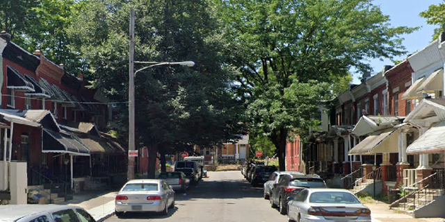 The street in North Philadelphia, Pennsylvania where the shooting happened.