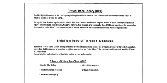 Education consultant uses critical race theory to train school teachers, staff, according to documents